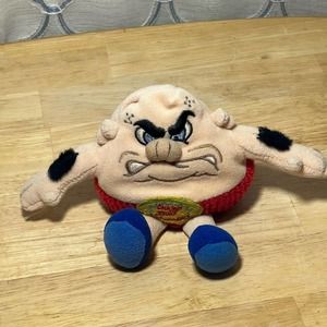 Vintage Silly Slammers Bruiser Number 67 Bean Bag Plush No Noise